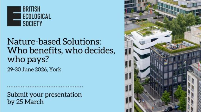 Blue background with conference title