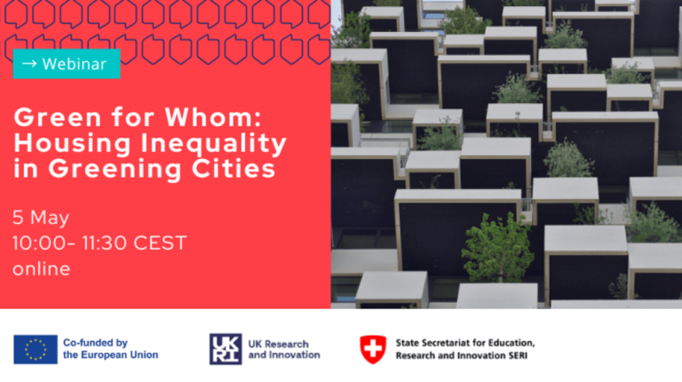 Webinar: Green for Whom? Housing Inequality in Greening Cities