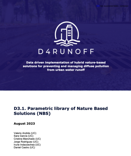 D3.1. Parametric library of Nature Based Solutions (NBS) report cover