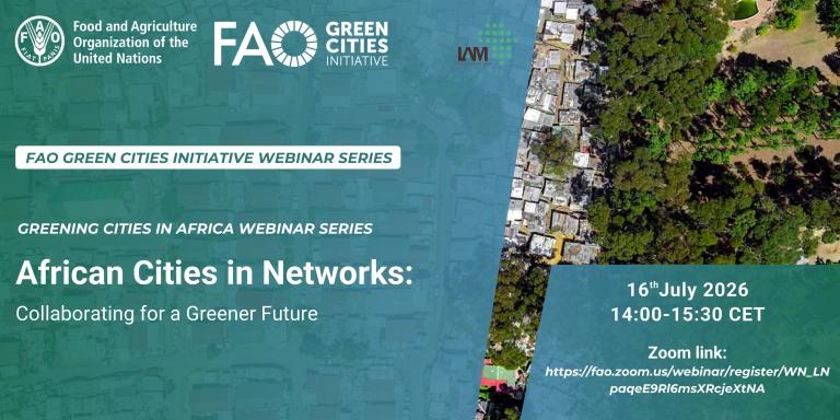 Greening Cities in Africa Webinar series