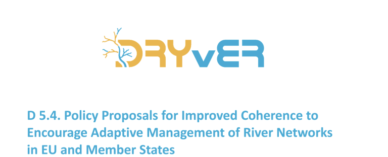 Policy proposals for improved coherence to encourage adaptive management of river networks in EU and member states