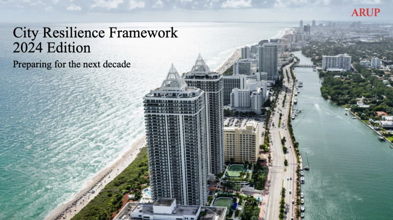 Arup, Rockefeller Foundation, Resilient Cities Network report cover