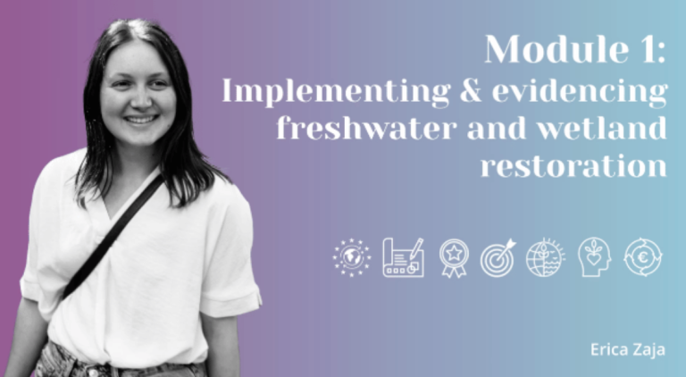 module 1 implementing and evidencing freshwater and wetland restoration