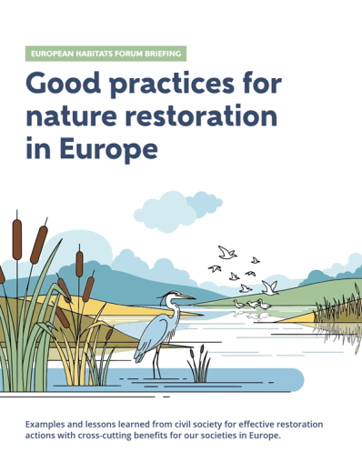 report good practices for nature restoration in Europe