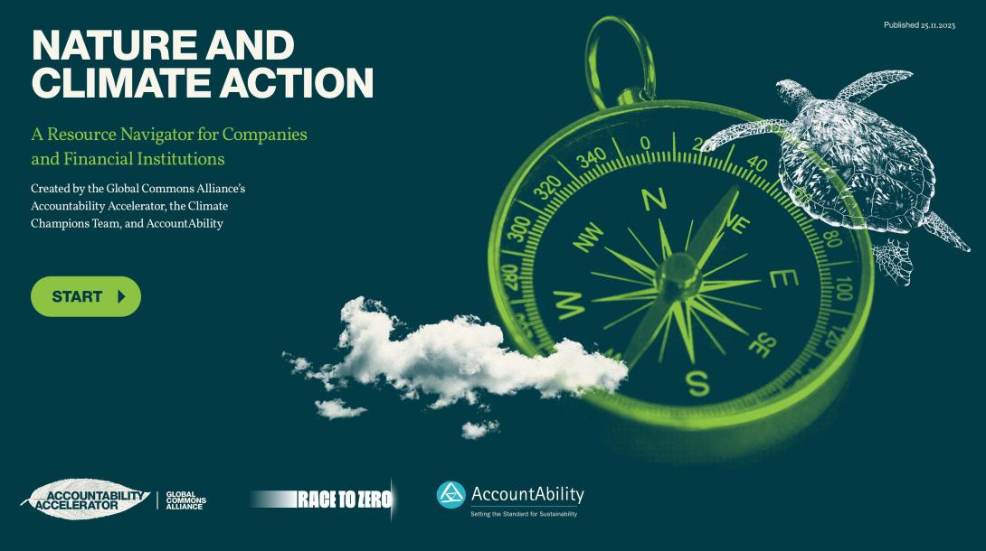 Nature and Climate action. A resource navigator for companies and financial institutions front cover