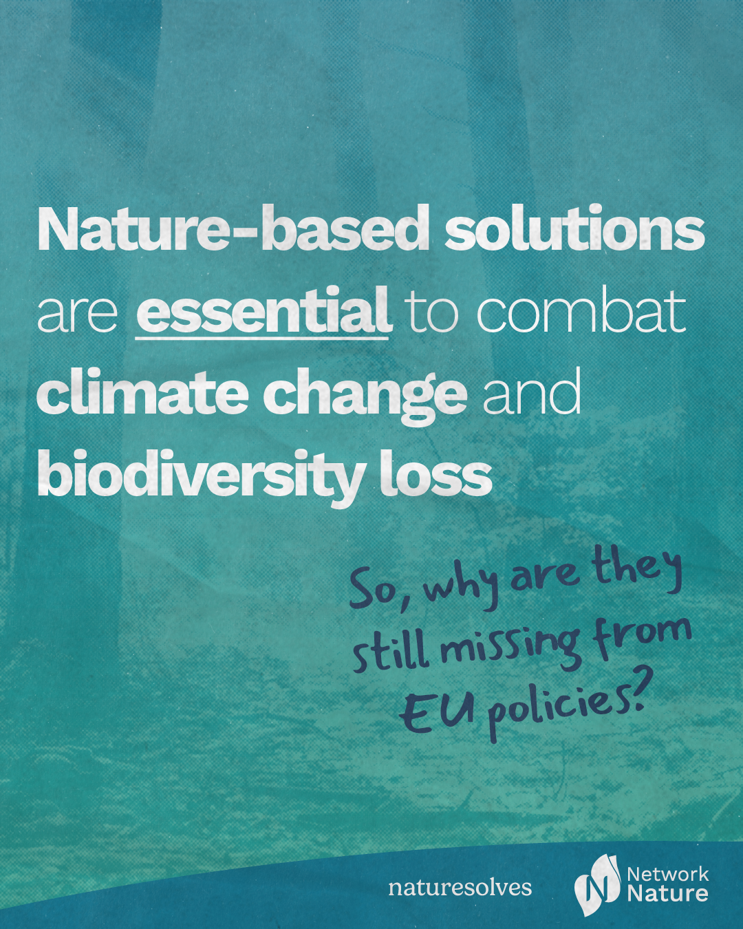 Nature-based solutions policy gap Nature Solves post